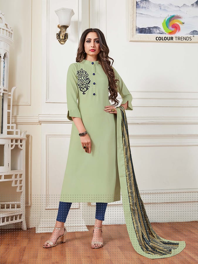 Bandhan By Colour Trends 1011 To 1018 Series Designer Beautiful Stylish Fancy Colorful Party Wear & Ethnic Wear & Ready To Wear Fancy Kurtis At Wholesale Price
