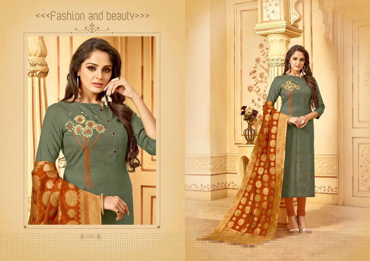 Bansuri Stall Dupatta By Amrut Varsha Fashion 2001 To 2006 Series Beautiful Winter Suits Collection Stylish Fancy Colorful Casual Wear & Ethnic Wear Heavy Cotton Slub  Dresses At Wholesale Price