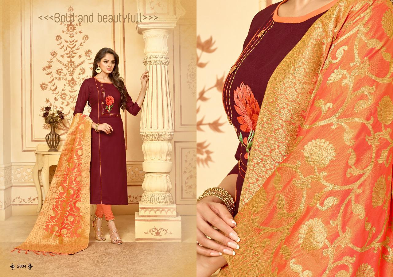 Bansuri Stall Dupatta By Amrut Varsha Fashion 2001 To 2006 Series Beautiful Winter Suits Collection Stylish Fancy Colorful Casual Wear & Ethnic Wear Heavy Cotton Slub Dresses At Wholesale Price