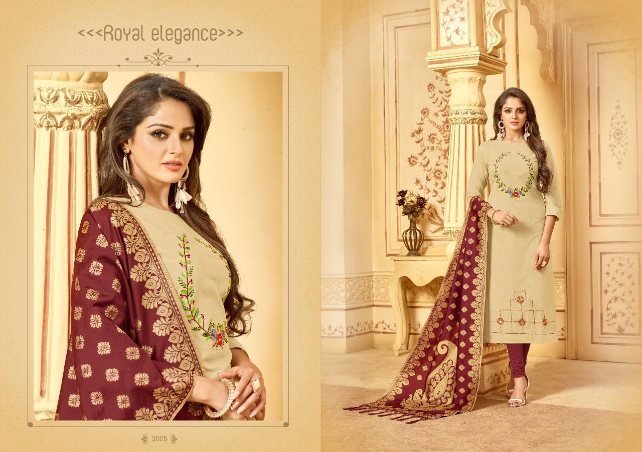 Bansuri Stall Dupatta By Amrut Varsha Fashion 2001 To 2006 Series Beautiful Winter Suits Collection Stylish Fancy Colorful Casual Wear & Ethnic Wear Heavy Cotton Slub Dresses At Wholesale Price