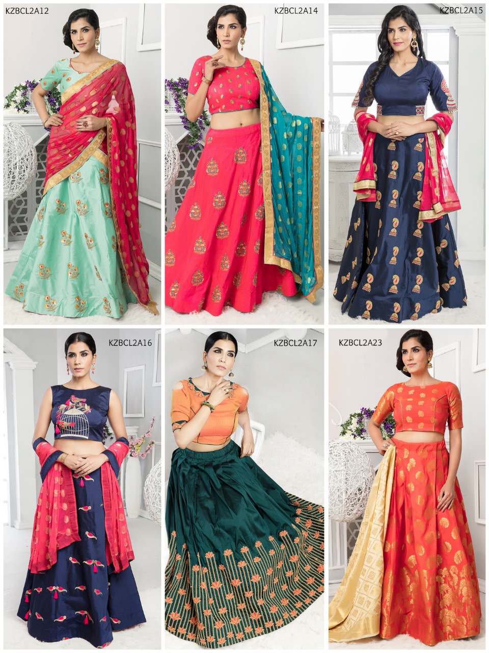 Barati Collection Vol-2 By Fashid Wholesale As Designer Beautiful Wedding Collection Occasional Wear & Party Wear Soft Tifi Silk Lehengas At Wholesale Price