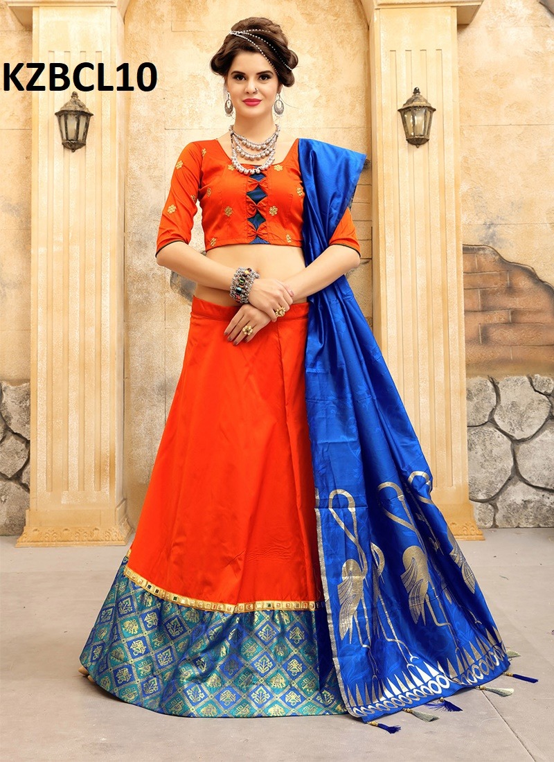 Bcl Lehenga By Aasvaa 8 To 11 Series Designer Beautiful Wedding Collection Occasional Wear & Party Wear Tifi Silk Lehengas At Wholesale Price