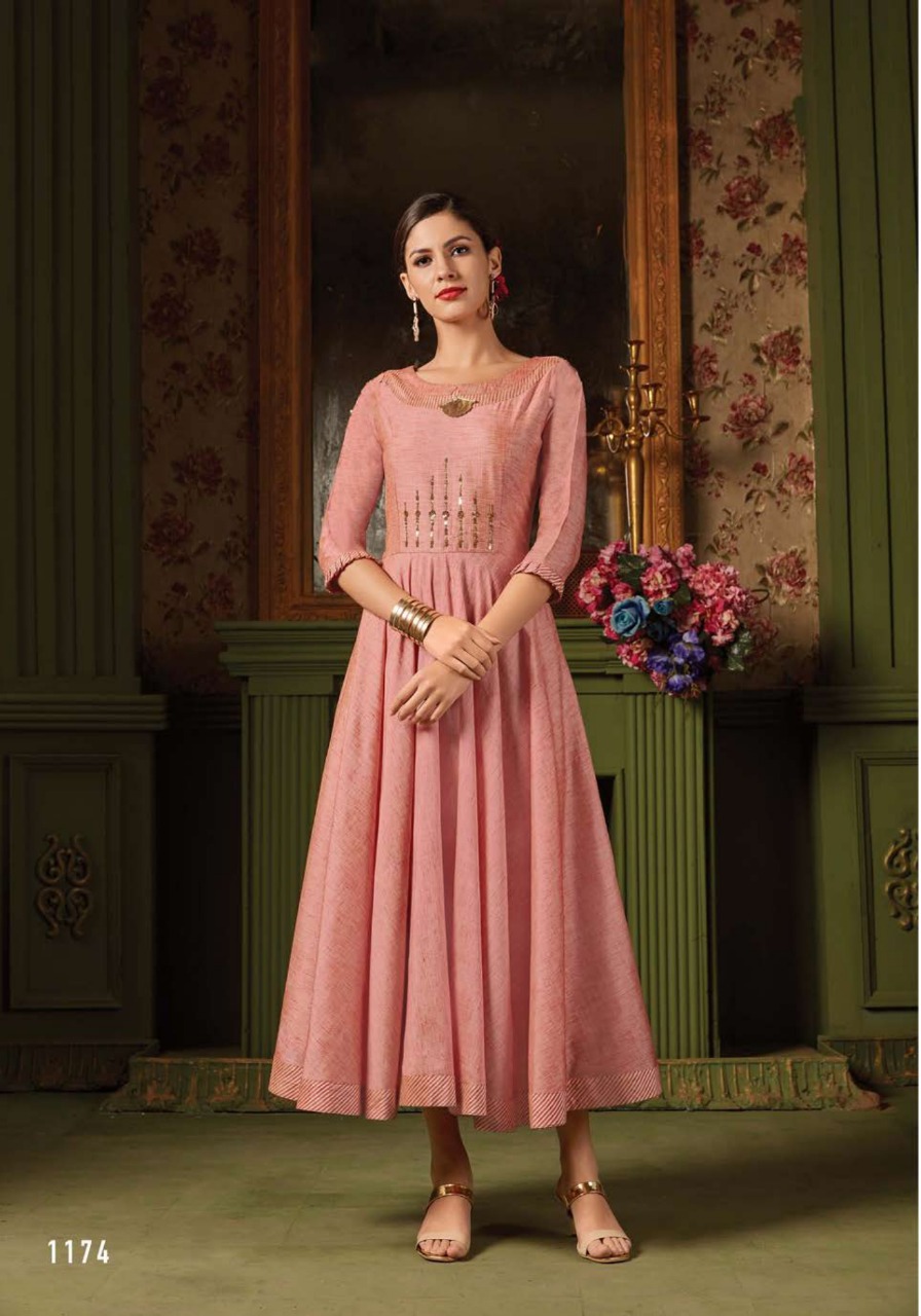 Beauty By Feminista 1171 To 1176 Series Beautiful Stylish Fancy Colorful Casual Wear & Ethnic Wear & Ready To Wear Dyed Kurtis With Inner At Wholesale Price