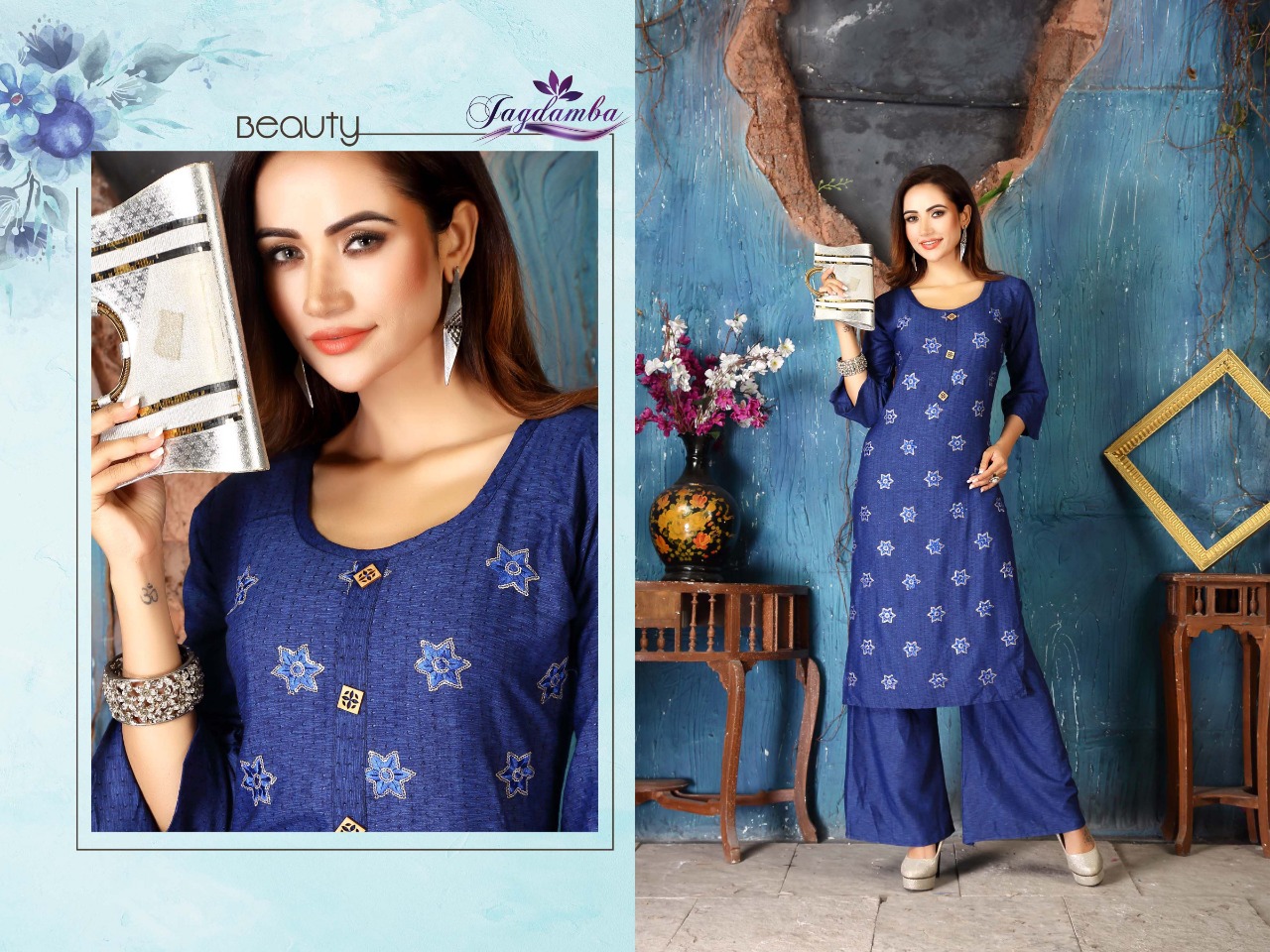 Beauty By Jagdamba 01 To 10 Series Beautiful Colorful Stylish Fancy Casual Wear & Ethnic Wear & Ready To Wear Heavy Rayon Kurtis At Wholesale Price