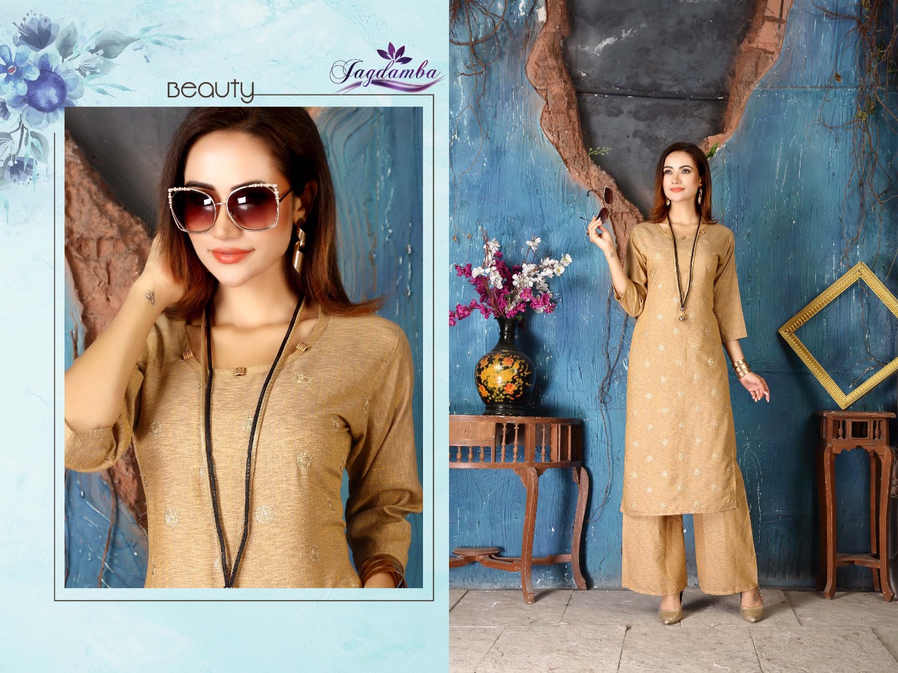 Beauty By Jagdamba 01 To 10 Series Beautiful Colorful Stylish Fancy Casual Wear & Ethnic Wear & Ready To Wear Heavy Rayon Kurtis At Wholesale Price