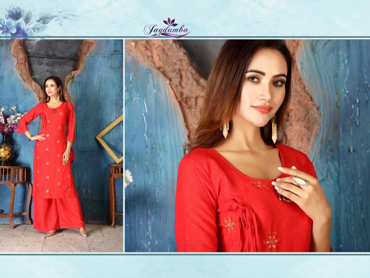 Beauty By Jagdamba 01 To 10 Series Beautiful Colorful Stylish Fancy Casual Wear & Ethnic Wear & Ready To Wear Heavy Rayon Kurtis At Wholesale Price