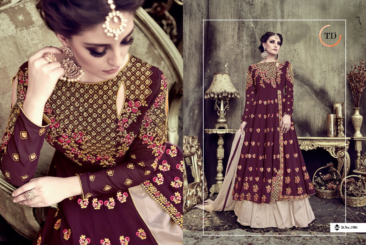 Sale Begum Vol-2 By Tanu Designer 1501 To 1506 Series Designer Anarkali Suits Wedding Collection Beautiful Party Wear & Occasional Wear Pure Georgette Embroidered Dresses At Wholesale Price