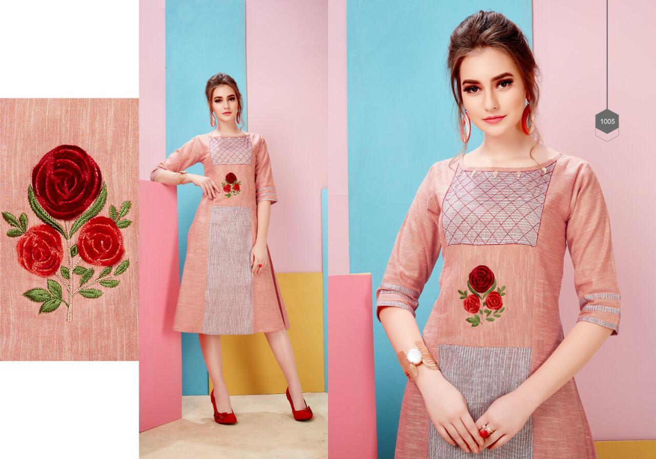 Beliza By Kaamiri 1001 To 1008 Series Beautiful Stylish Colorful Fancy Party Wear & Ethnic Wear & Ready To Wear Hand Woven South Cotton Kurtis At Wholesale Price