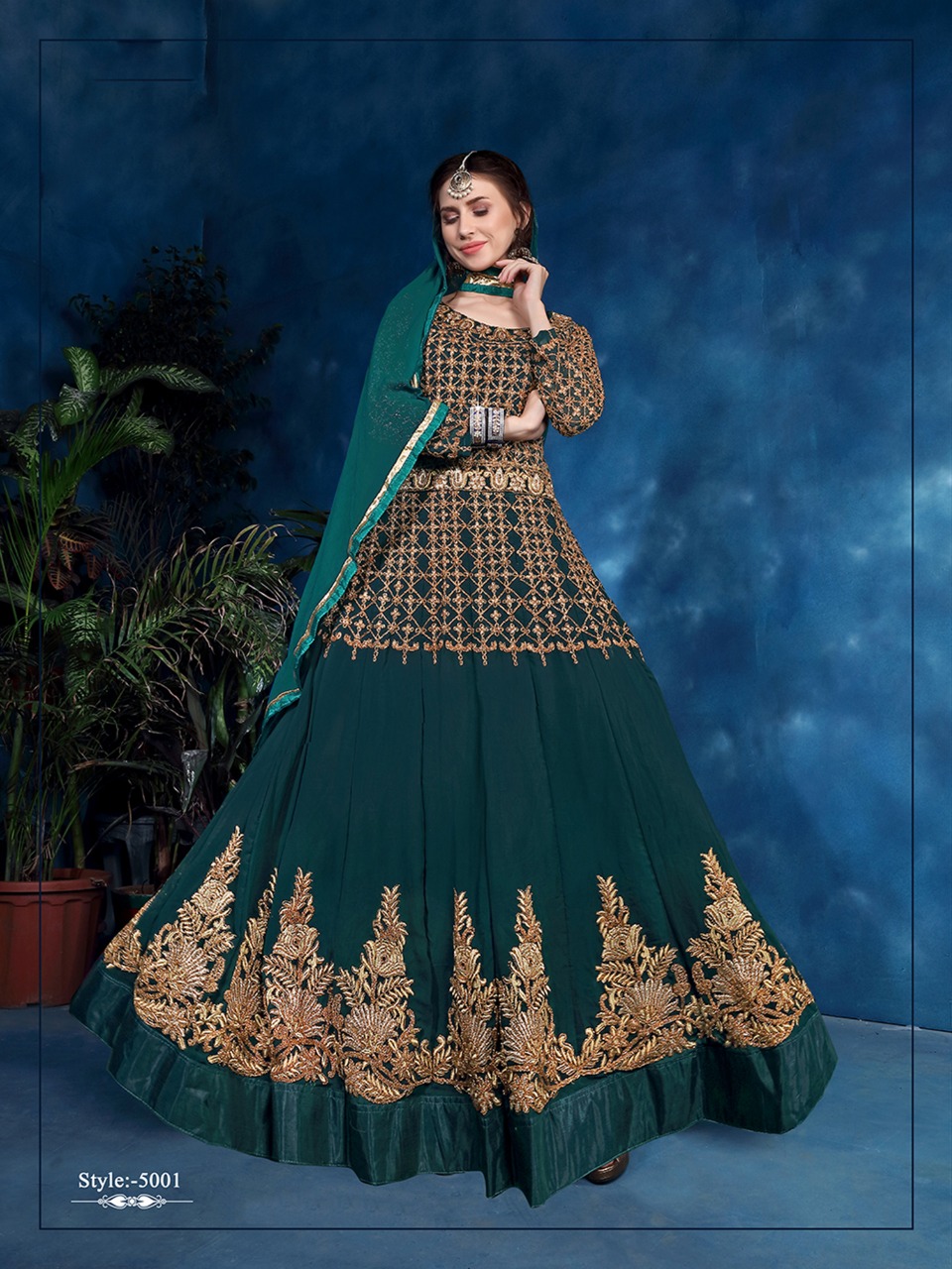 Bilal By Fashid Wholesale 5001 To 5004 Series Designer Anarkali Festive Collection Beautiful Stylish Fancy Colorful Party Wear & Occasional Wear Georgette Dresses At Wholesale Price