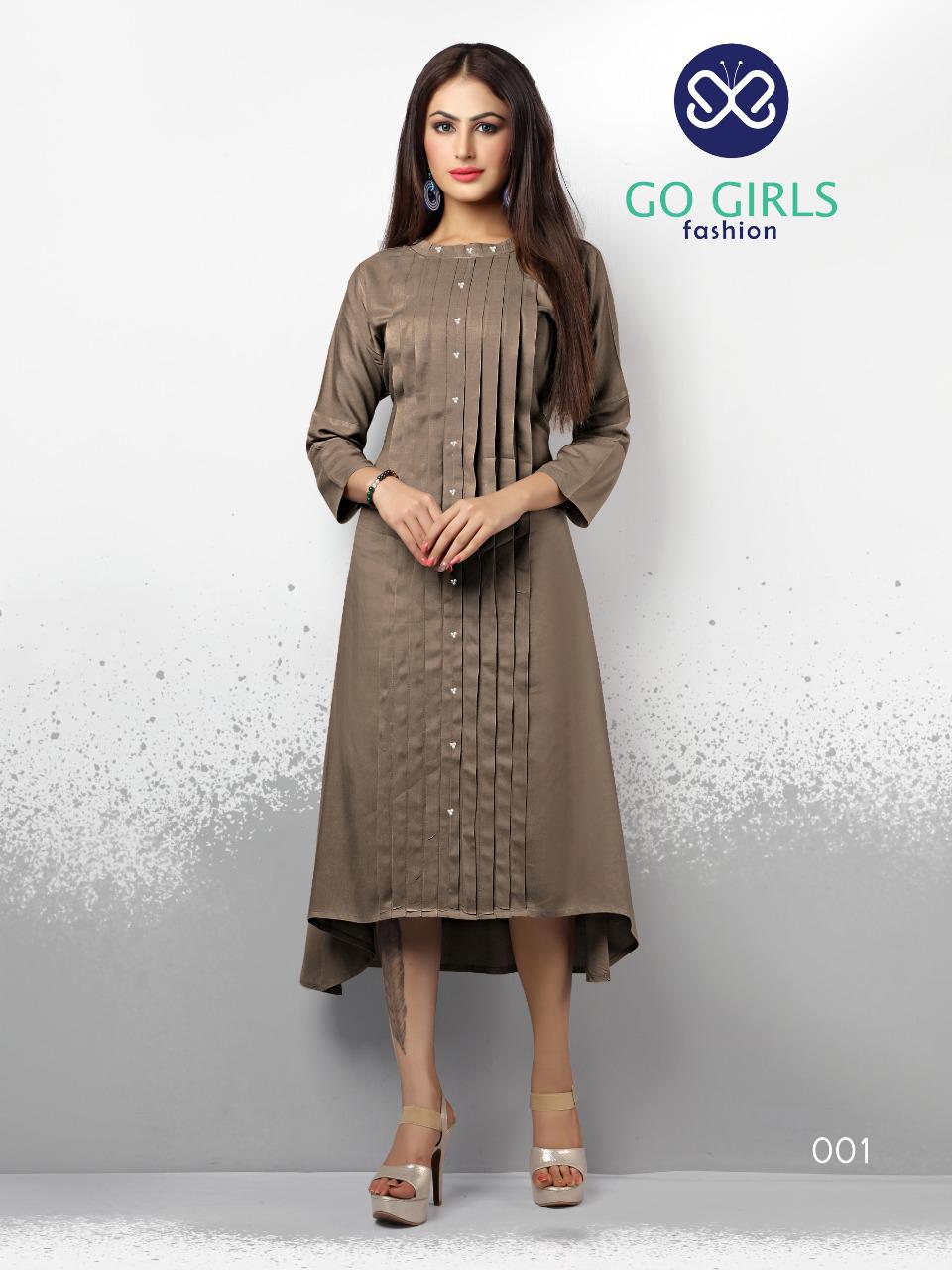 Bitcoin Vol-3 By Go Girls Fashion 001 To 008 Series Beautiful Colorful Stylish Fancy Casual Wear & Ethnic Wear & Ready To Wear Pure Rayon Kurtis At Wholesale Price