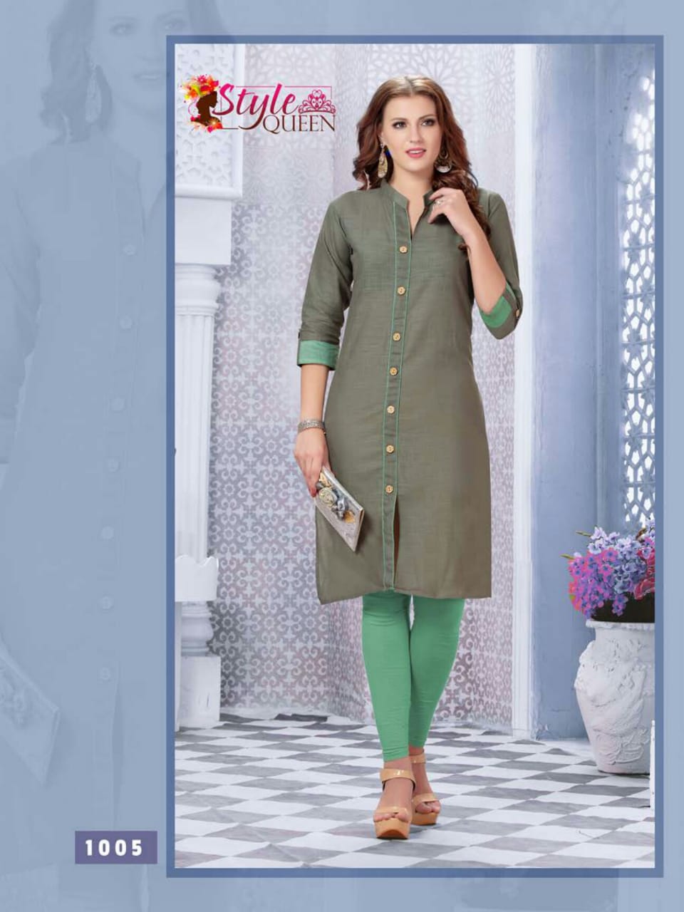Bilinkk By Style Queen 1001 To 1010 Series Beautiful Stylish Colorful Fancy Party Wear & Ethnic Wear & Ready To Wear Heavy Cotton Slub Kurtis At Wholesale Price