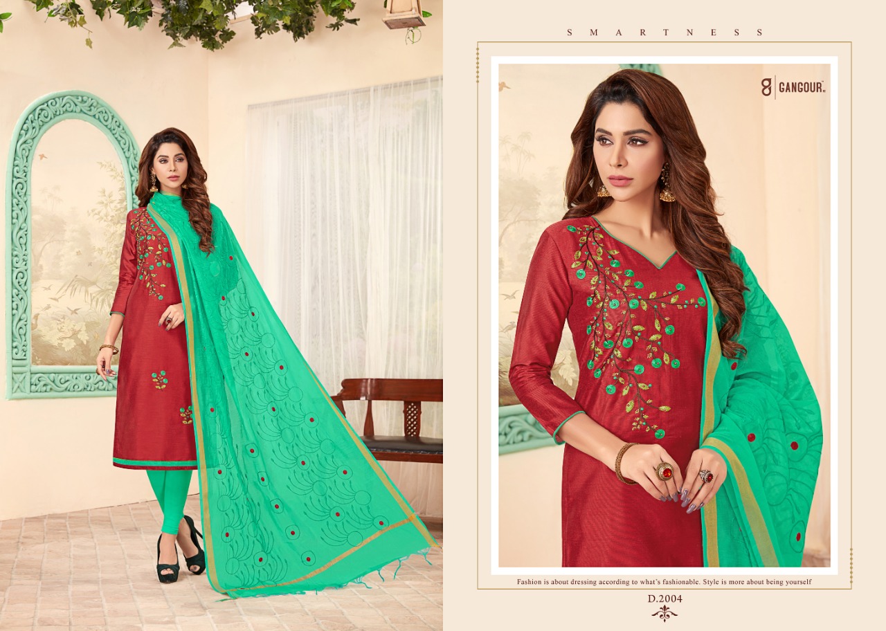 Blossom Vol-2 By Gangour 2001 To 2011 Series Suits Beautiful Stylish Fancy Colorful Designer Party Wear & Ethnic Wear Cotton Long Slub Dresses At Wholesale Price