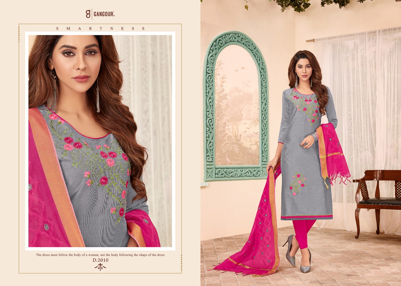 Blossom Vol-2 By Gangour 2001 To 2011 Series Suits Beautiful Stylish Fancy Colorful Designer Party Wear & Ethnic Wear Cotton Long Slub Dresses At Wholesale Price