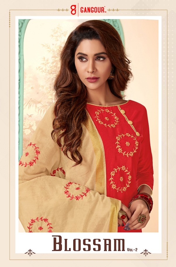 Blossom Vol-2 By Gangour 2001 To 2011 Series Suits Beautiful Stylish Fancy Colorful Designer Party Wear & Ethnic Wear Cotton Long Slub Dresses At Wholesale Price