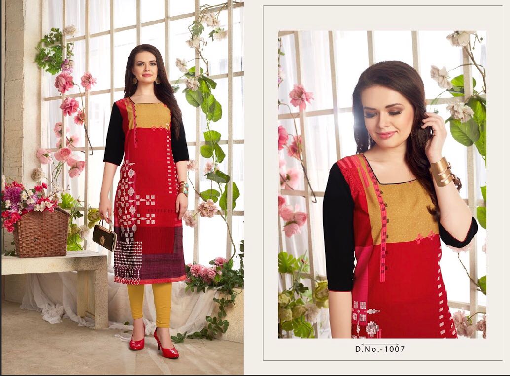 Blossom Vol-3 By Amaaya Garments 1001 To 1009 Series Beautiful Colorful Stylish Fancy Casual Wear & Ethnic Wear & Ready To Wear Bsy Printed Kurtis At Wholesale Price
