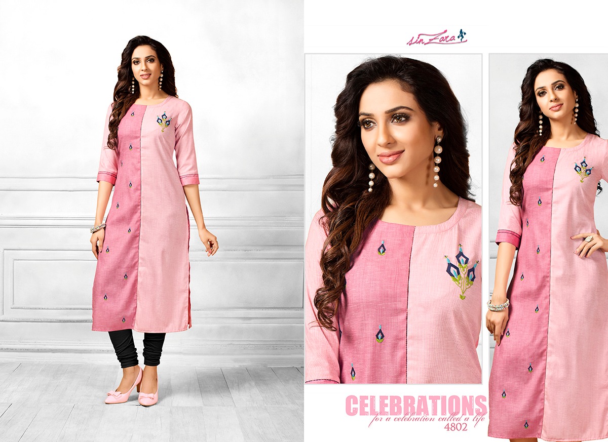 Blush By Sinzara 4801 To 4805 Series Stylish Fancy Beautiful Colorful Casual Wear & Ethnic Wear Cotton Embroidery Kurtis At Wholesale Price