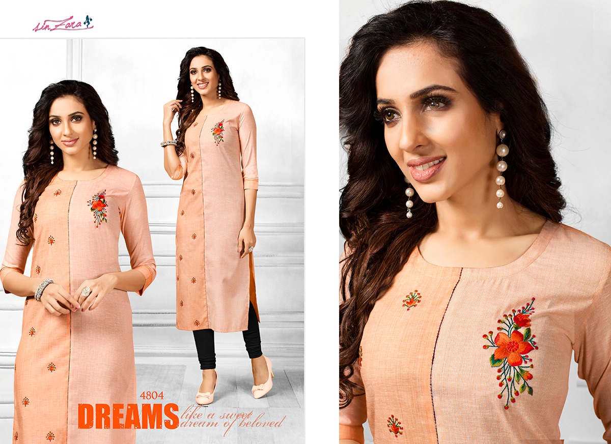 Blush By Sinzara 4801 To 4805 Series Stylish Fancy Beautiful Colorful Casual Wear & Ethnic Wear Cotton Embroidery Kurtis At Wholesale Price