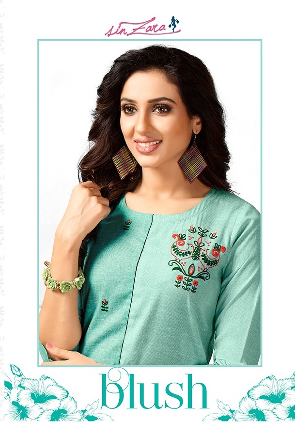 Blush By Sinzara 4801 To 4805 Series Stylish Fancy Beautiful Colorful Casual Wear & Ethnic Wear Cotton Embroidery Kurtis At Wholesale Price