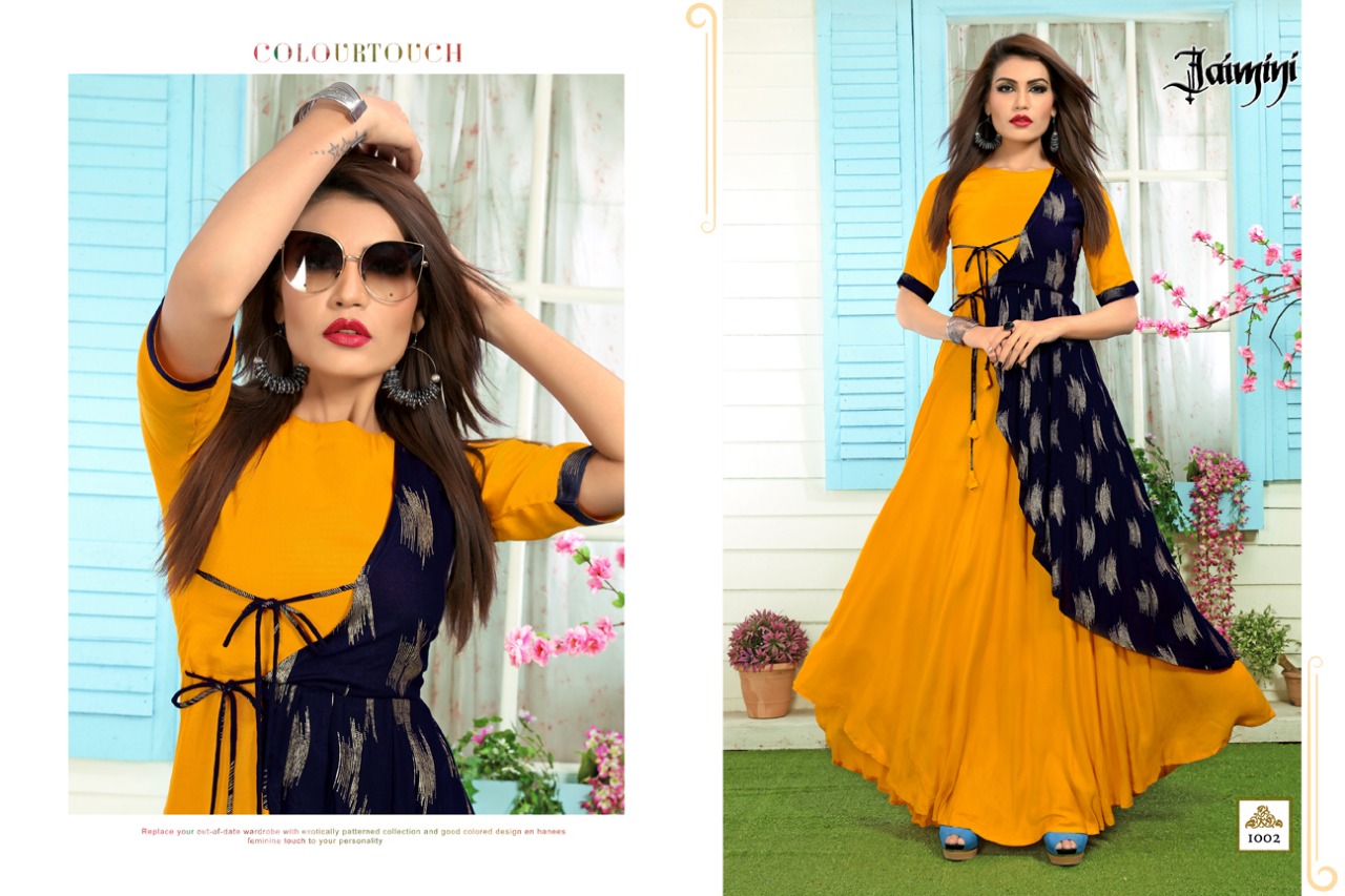 Butterfly Vol-2 By Jaimini 1001 To 1004 Series Designer Beautiful Stylish Fancy Colorful Casual Wear & Ethnic Wear & Ready To Wear Rayon Kurtis At Wholesale Price
