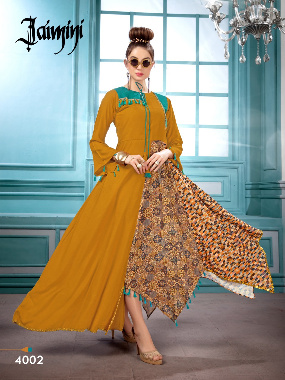 Butterfly Vol-4 By Jaimini 4001 To 4004 Series Designer Beautiful Stylish Fancy Colorful Casual Wear & Ethnic Wear & Ready To Wear Rayon Kurtis At Wholesale Price