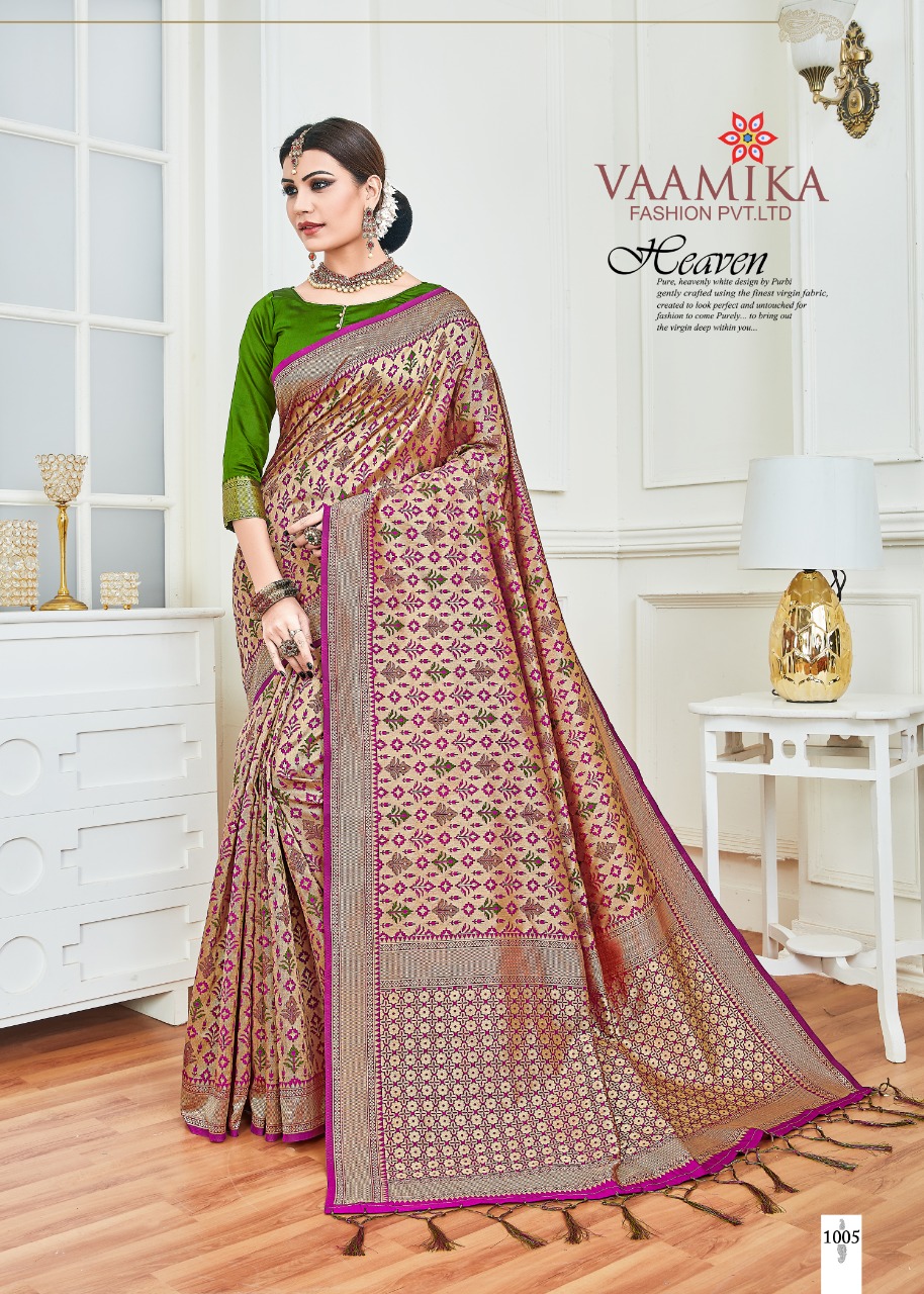 Butterfly By Vaamika Fashions 1001 To 1010 Series Designer Wedding Collection Beautiful Stylish Fancy Colorful Party Wear & Occasional Wear Fancy Sarees At Wholesale Price