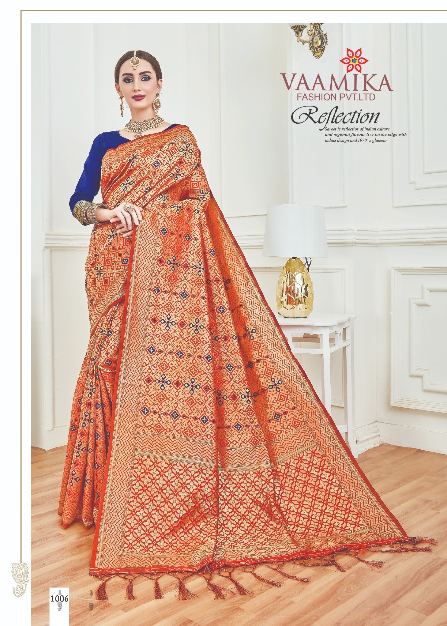 Butterfly By Vaamika Fashions 1001 To 1010 Series Designer Wedding Collection Beautiful Stylish Fancy Colorful Party Wear & Occasional Wear Fancy Sarees At Wholesale Price