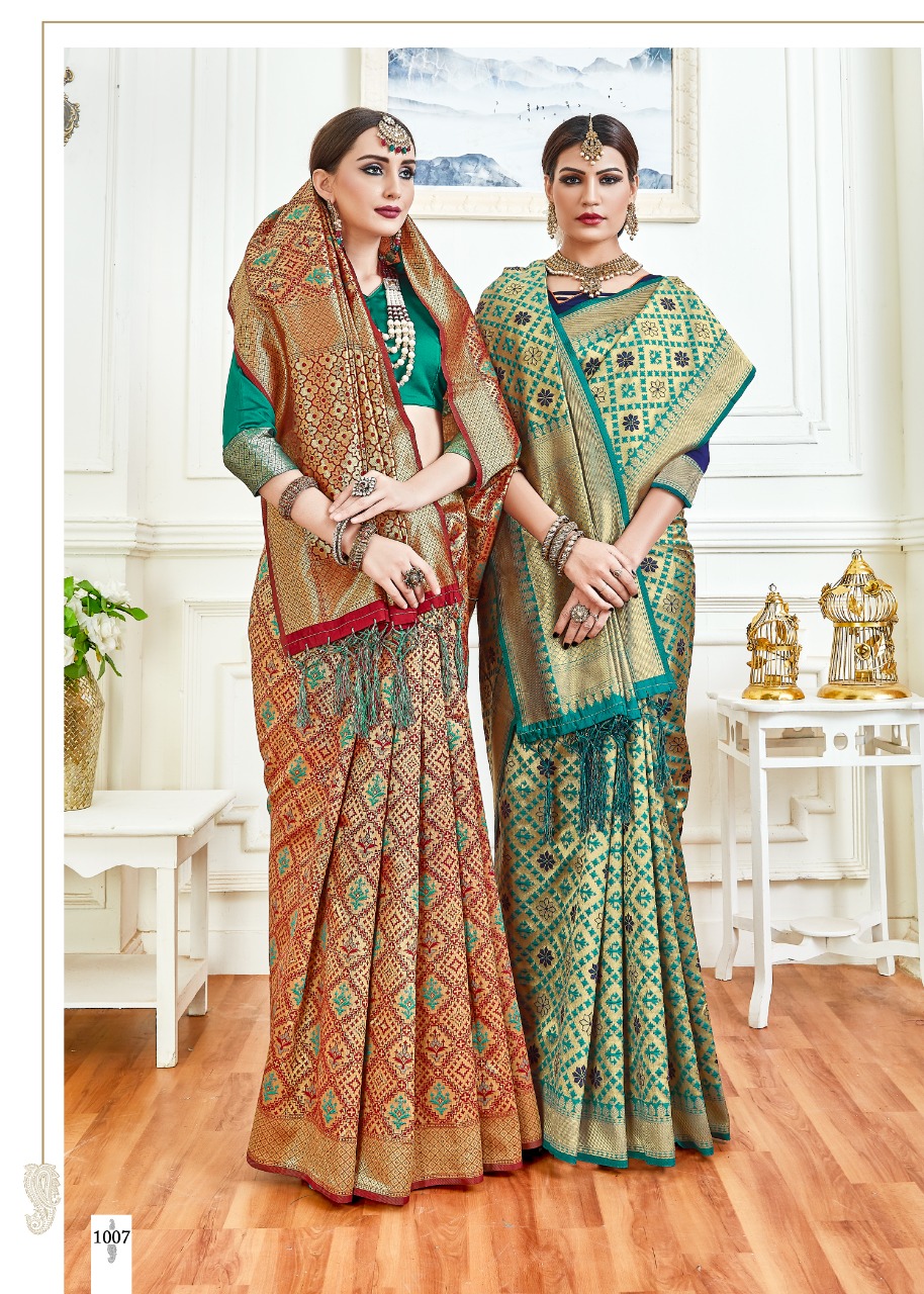 Butterfly By Vaamika Fashions 1001 To 1010 Series Designer Wedding Collection Beautiful Stylish Fancy Colorful Party Wear & Occasional Wear Fancy Sarees At Wholesale Price