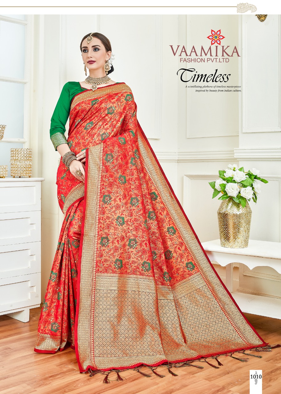 Butterfly By Vaamika Fashions 1001 To 1010 Series Designer Wedding Collection Beautiful Stylish Fancy Colorful Party Wear & Occasional Wear Fancy Sarees At Wholesale Price