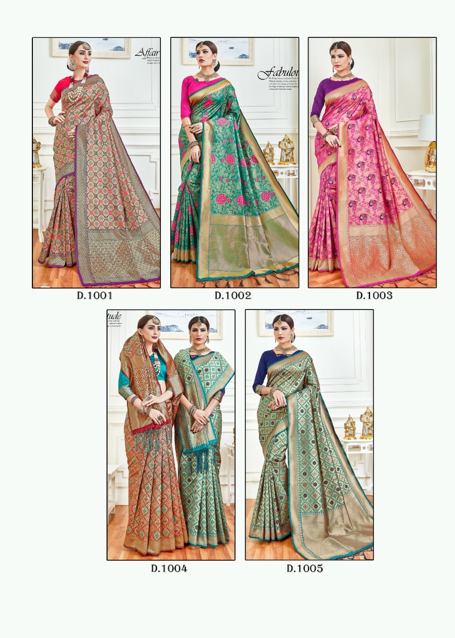 Butterfly By Vaamika Fashions 1001 To 1010 Series Designer Wedding Collection Beautiful Stylish Fancy Colorful Party Wear & Occasional Wear Fancy Sarees At Wholesale Price