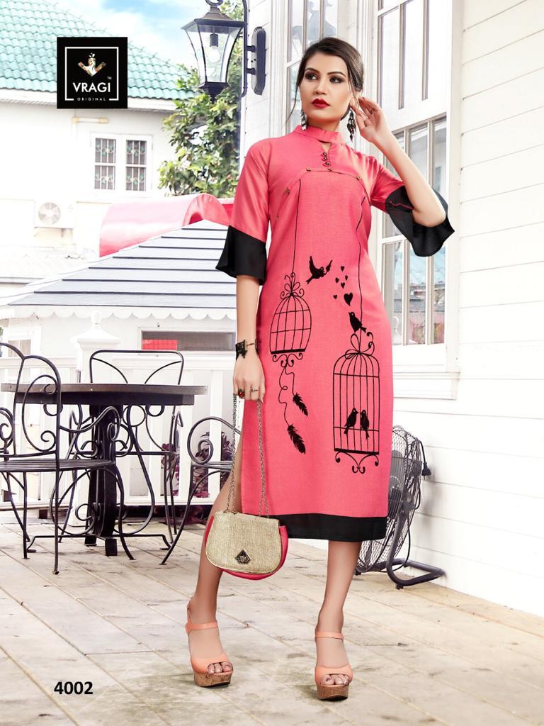Butterfly By Vragi Designer Beautiful Stylish Colorful Fancy Ready To Wear & Casual Wear & Ethnic Wear Two Tone Rayon Kurtis At Wholesale Price