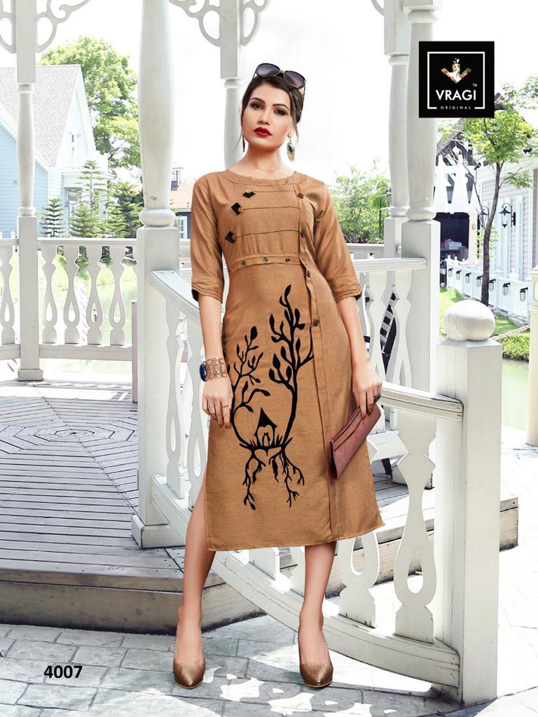 Butterfly By Vragi Designer Beautiful Stylish Colorful Fancy Ready To Wear & Casual Wear & Ethnic Wear Two Tone Rayon Kurtis At Wholesale Price