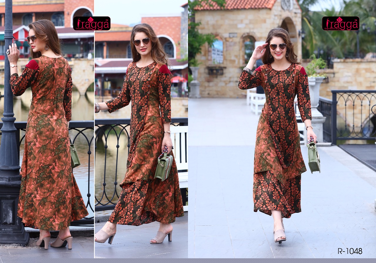 C4u By Ragga 1048 To 1057 Series Designer Beautiful Stylish Colorful Fancy Casual Wear & Ethnic Wear Collection Heavy Rayon Kurtis At Wholesale Price