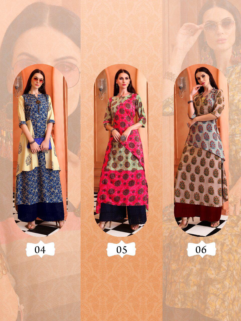 Cadbury Vol-1 By Inas 01 To 06 Series Beautiful Colorful Stylish Fancy Casual Wear & Ethnic Wear & Ready To Wear Heavy Rayon Printed Kurtis At Wholesale Price