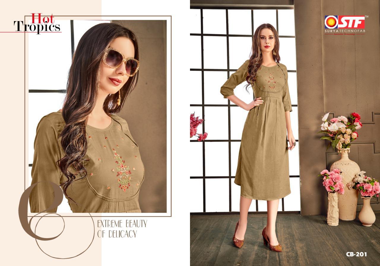 Cadbury Vol-2 By Surya Techno Fab 201 To 208 Series Beautiful Stylish Colorful Fancy Party Wear & Ethnic Wear & Ready To Wear Pure Mal Cotton Embroidery Kurtis At Wholesale Price