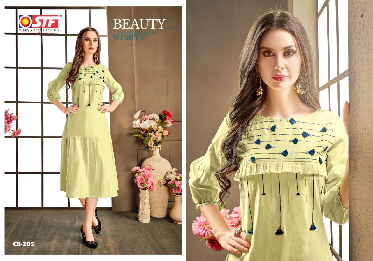 Cadbury Vol-2 By Surya Techno Fab 201 To 208 Series Beautiful Stylish Colorful Fancy Party Wear & Ethnic Wear & Ready To Wear Pure Mal Cotton Embroidery Kurtis At Wholesale Price