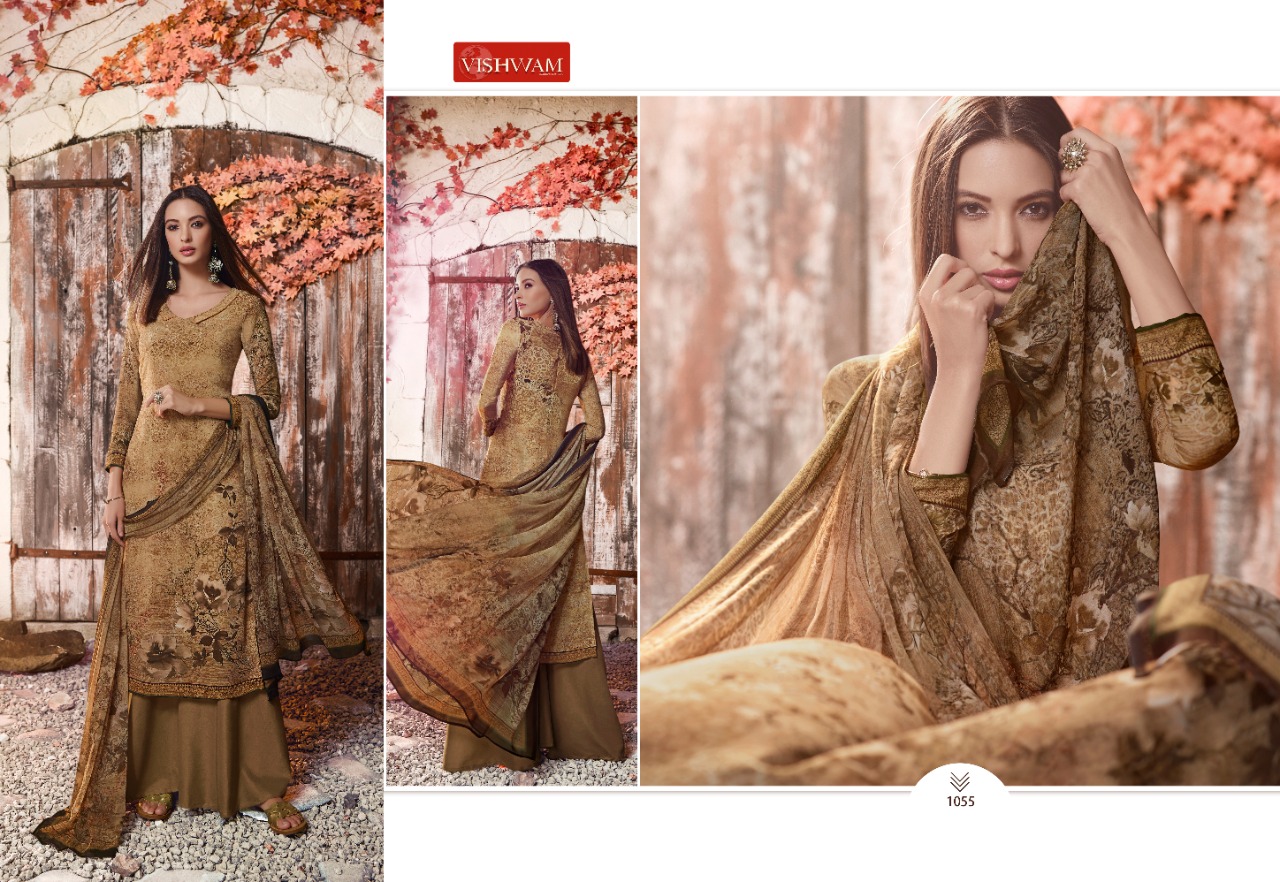 Cafe Latte Vol-6 By Vishwam Fabrics 1054 To 1061 Series Beautiful Suits Stylish Fancy Colorful Casual Wear & Ethnic Wear Premium Sorere Crepe Dresses At Wholesale Price