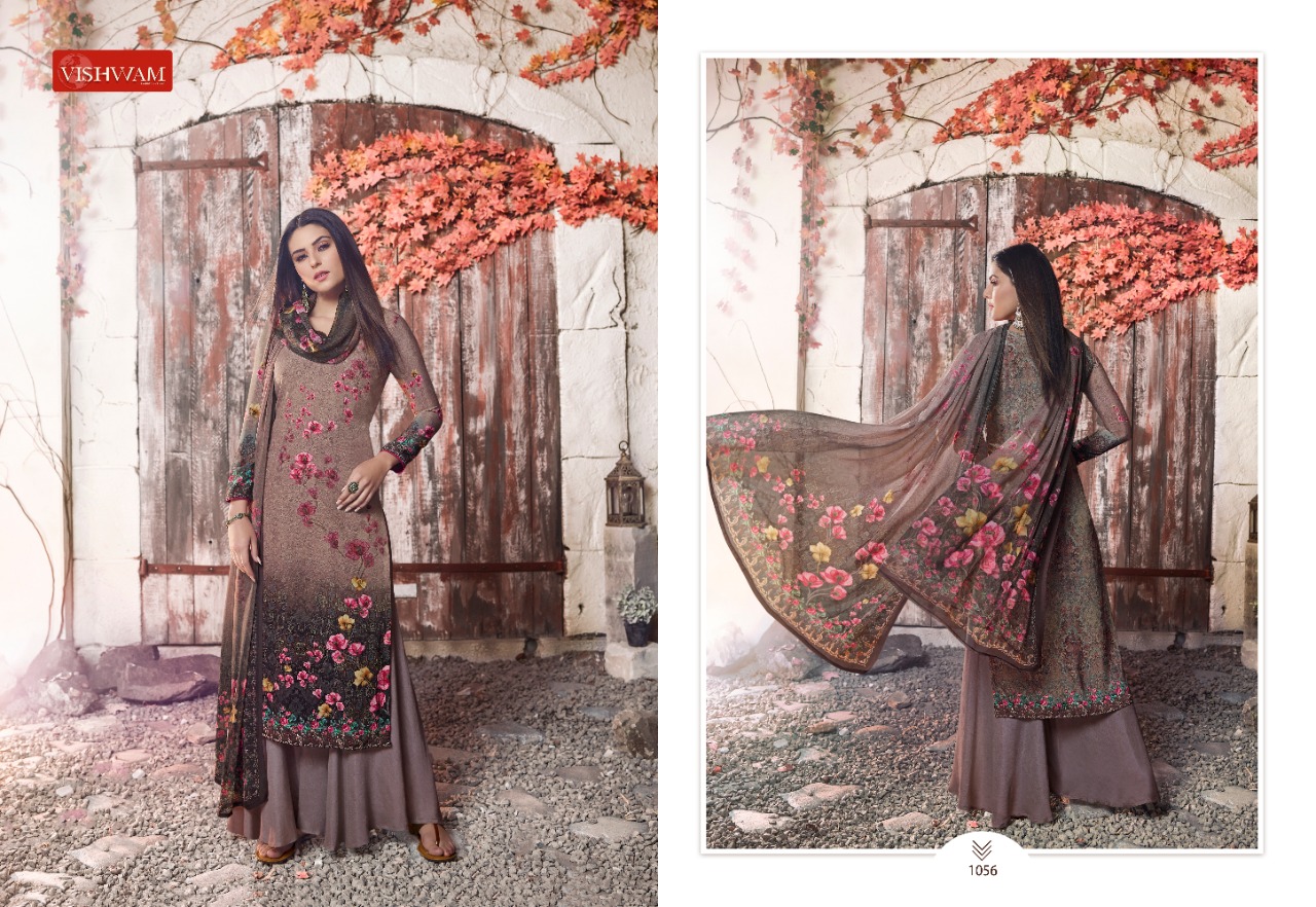 Cafe Latte Vol-6 By Vishwam Fabrics 1054 To 1061 Series Beautiful Suits Stylish Fancy Colorful Casual Wear & Ethnic Wear Premium Sorere Crepe Dresses At Wholesale Price