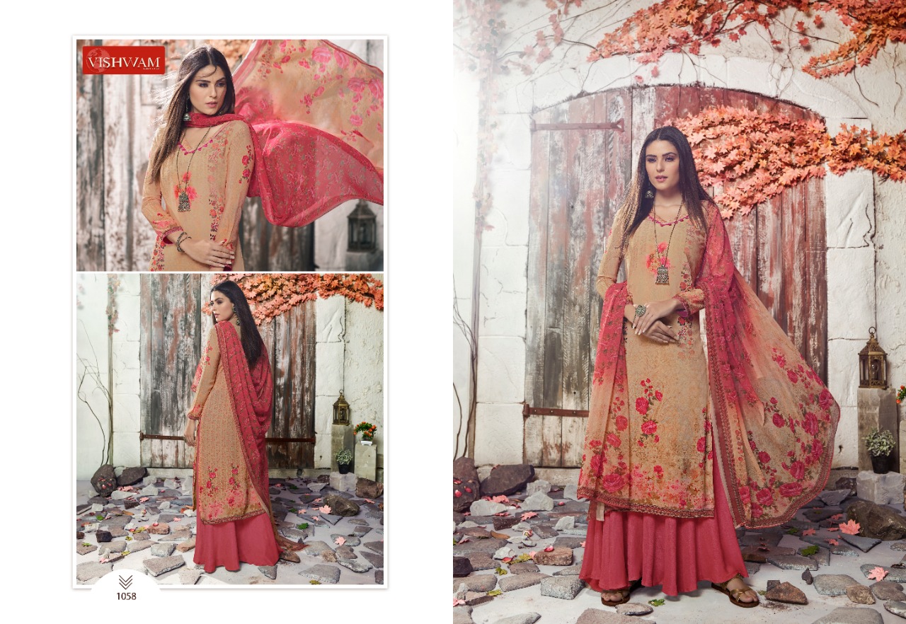 Cafe Latte Vol-6 By Vishwam Fabrics 1054 To 1061 Series Beautiful Suits Stylish Fancy Colorful Casual Wear & Ethnic Wear Premium Sorere Crepe Dresses At Wholesale Price