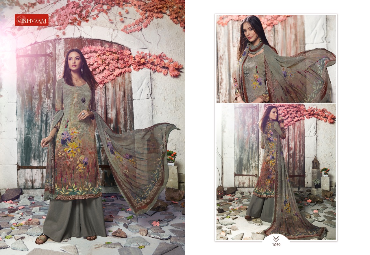 Cafe Latte Vol-6 By Vishwam Fabrics 1054 To 1061 Series Beautiful Suits Stylish Fancy Colorful Casual Wear & Ethnic Wear Premium Sorere Crepe Dresses At Wholesale Price