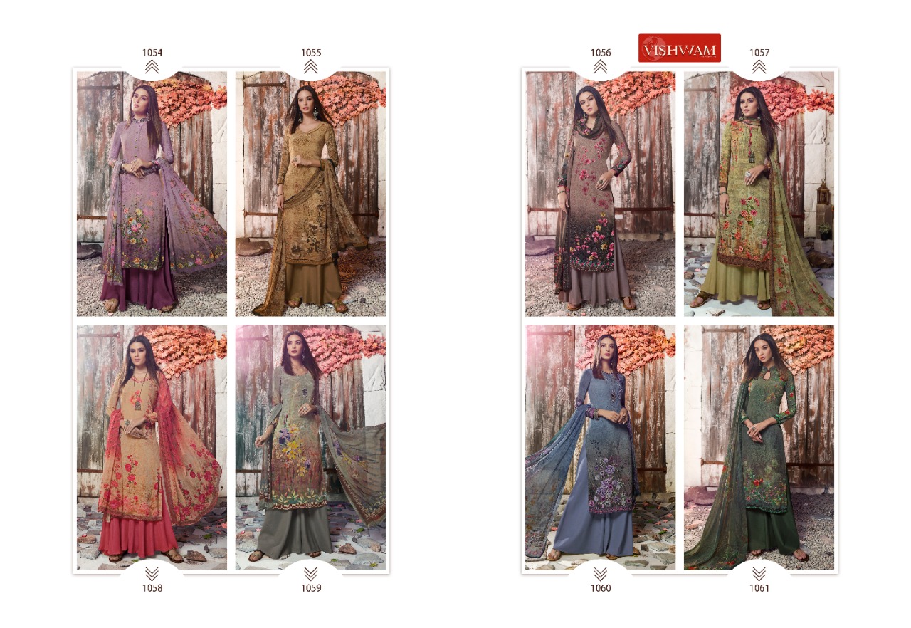 Cafe Latte Vol-6 By Vishwam Fabrics 1054 To 1061 Series Beautiful Suits Stylish Fancy Colorful Casual Wear & Ethnic Wear Premium Sorere Crepe Dresses At Wholesale Price