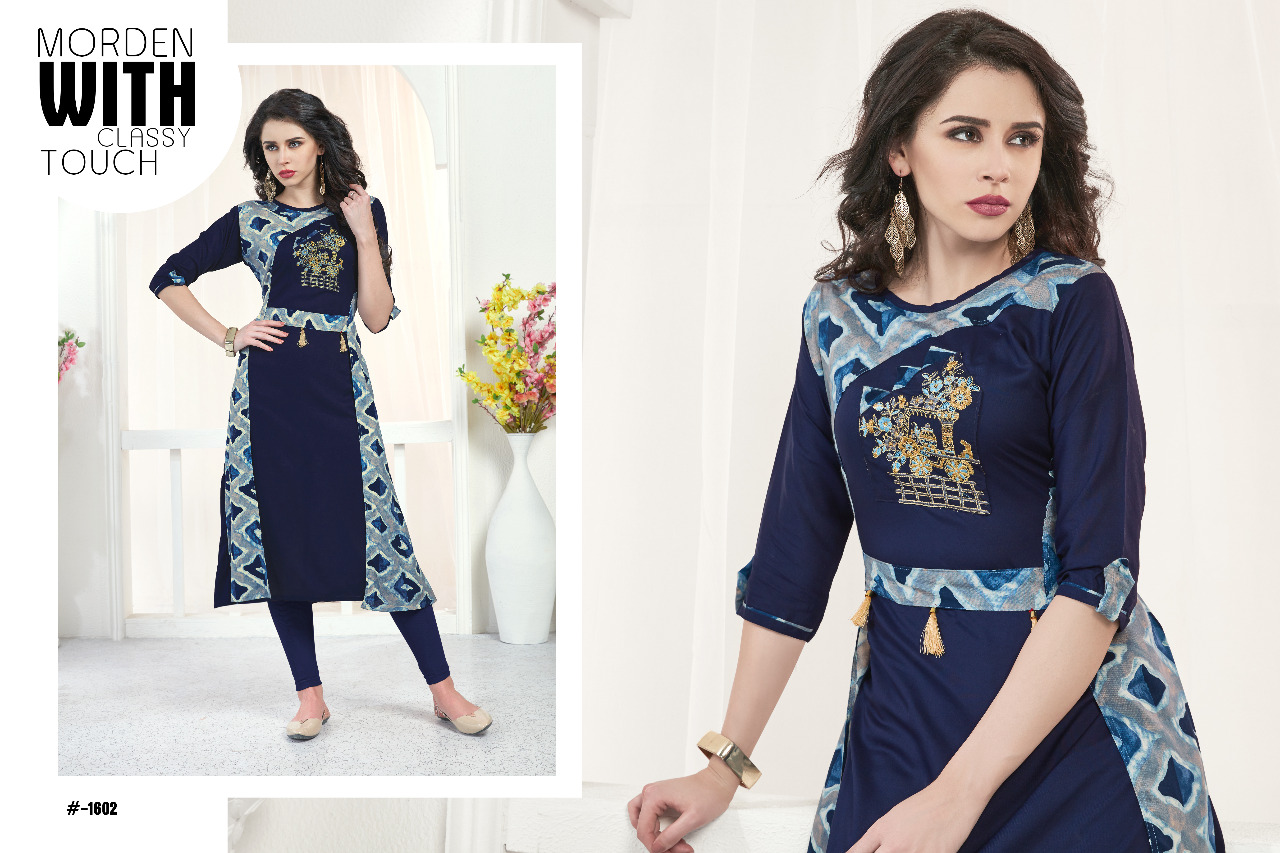 Candie By Valencia Tex 1601 To 1606 Series Stylish Colorful Fancy Beautiful Casual Wear & Ethnic Wear Rayon Printed Kurtis At Wholesale Price