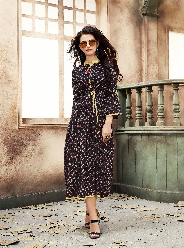 Candit By Veera Tex 1901 To 1906 Series Designer Stylish Beautiful Colorful Fancy Stylish Casual Wear & Ethnic Wear Rayon Printed Kurtis At Wholesale Price