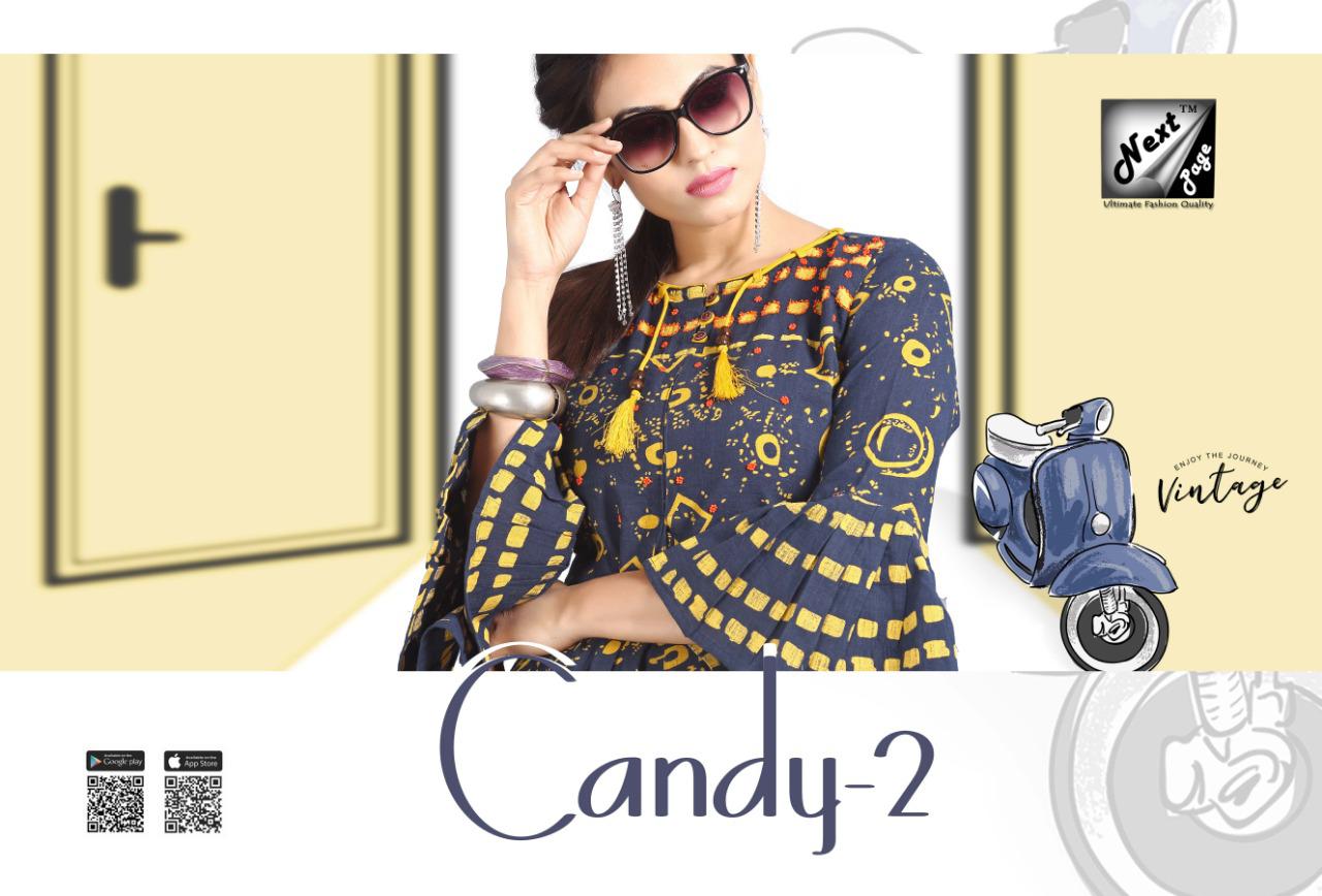 Candy Vol-2 By Next Page 2001 To 2010 Series Beautiful Colorful Stylish Fancy Casual Wear & Ethnic Wear Heavy Cotton Printed Kurtis At Wholesale Price