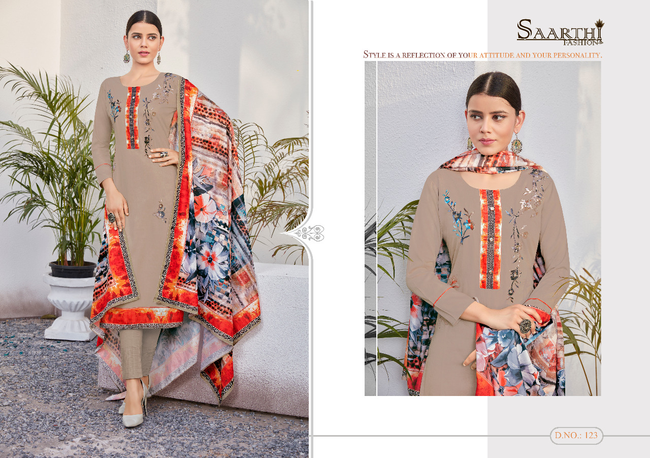 Candy Crush By Saarthi Fashion 119 To 128 Series Beautiful Stylish Fancy Colorful Casual Wear & Ethnic Wear Pure Jam Silk Cotton Embroidered Dresses At Wholesale Price