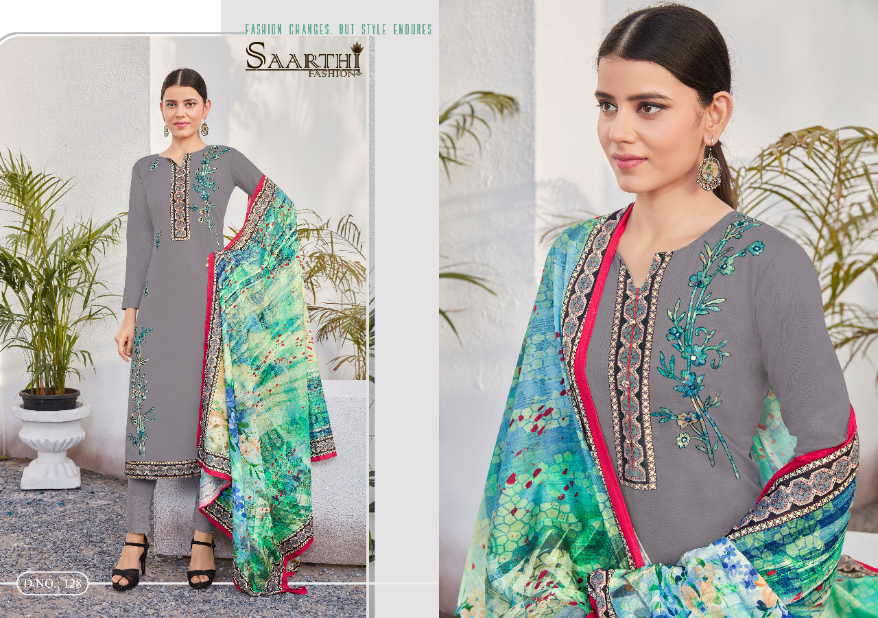 Candy Crush By Saarthi Fashion 119 To 128 Series Beautiful Stylish Fancy Colorful Casual Wear & Ethnic Wear Pure Jam Silk Cotton Embroidered Dresses At Wholesale Price