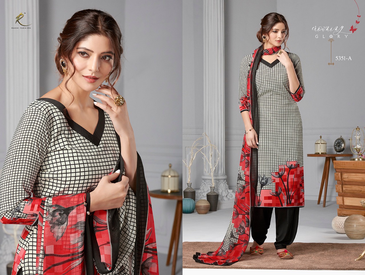 Candy Long Suit 5348 Series By Rakhi Fashion 5348-a To 5354-b Series Beautiful Suits Stylish Fancy Colorful Casual Wear & Ethnic Wear Collection Synthetic Crepe Printed Dresses At Wholesale Price