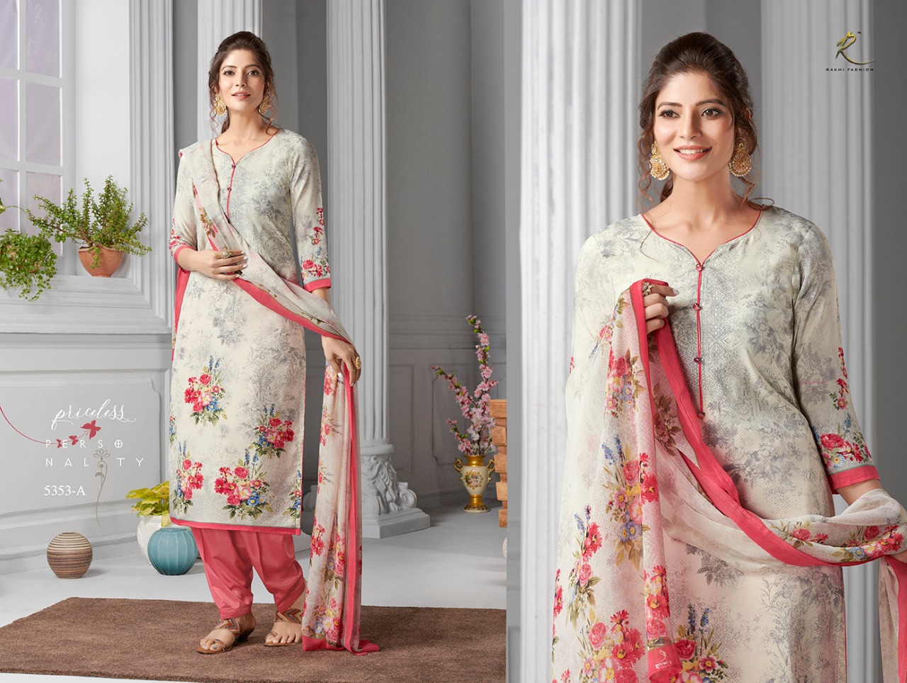 Candy Long Suit 5348 Series By Rakhi Fashion 5348-a To 5354-b Series Beautiful Suits Stylish Fancy Colorful Casual Wear & Ethnic Wear Collection Synthetic Crepe Printed Dresses At Wholesale Price