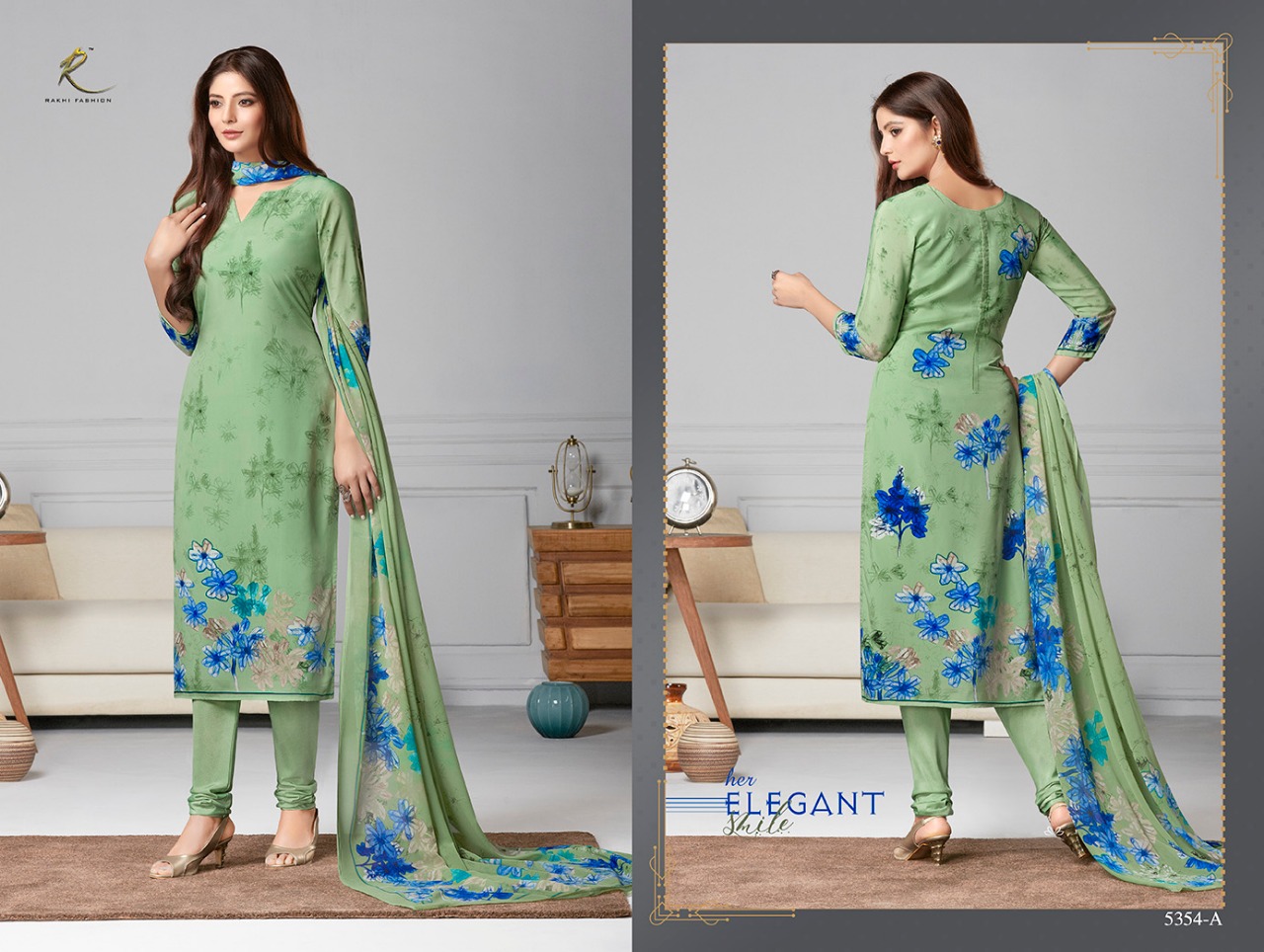 Candy Long Suit 5348 Series By Rakhi Fashion 5348-a To 5354-b Series Beautiful Suits Stylish Fancy Colorful Casual Wear & Ethnic Wear Collection Synthetic Crepe Printed Dresses At Wholesale Price