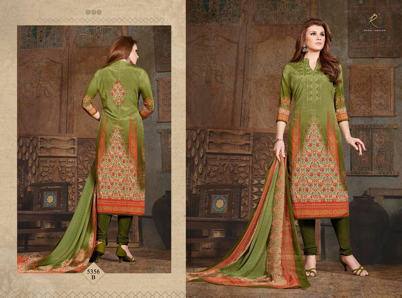 Candy Long Suit 5355 Series By Rakhi Fashion 5355-a To 5360-b Series Beautiful Suits Stylish Fancy Colorful Casual Wear & Ethnic Wear Collection Synthetic Crepe Printed Dresses At Wholesale Price