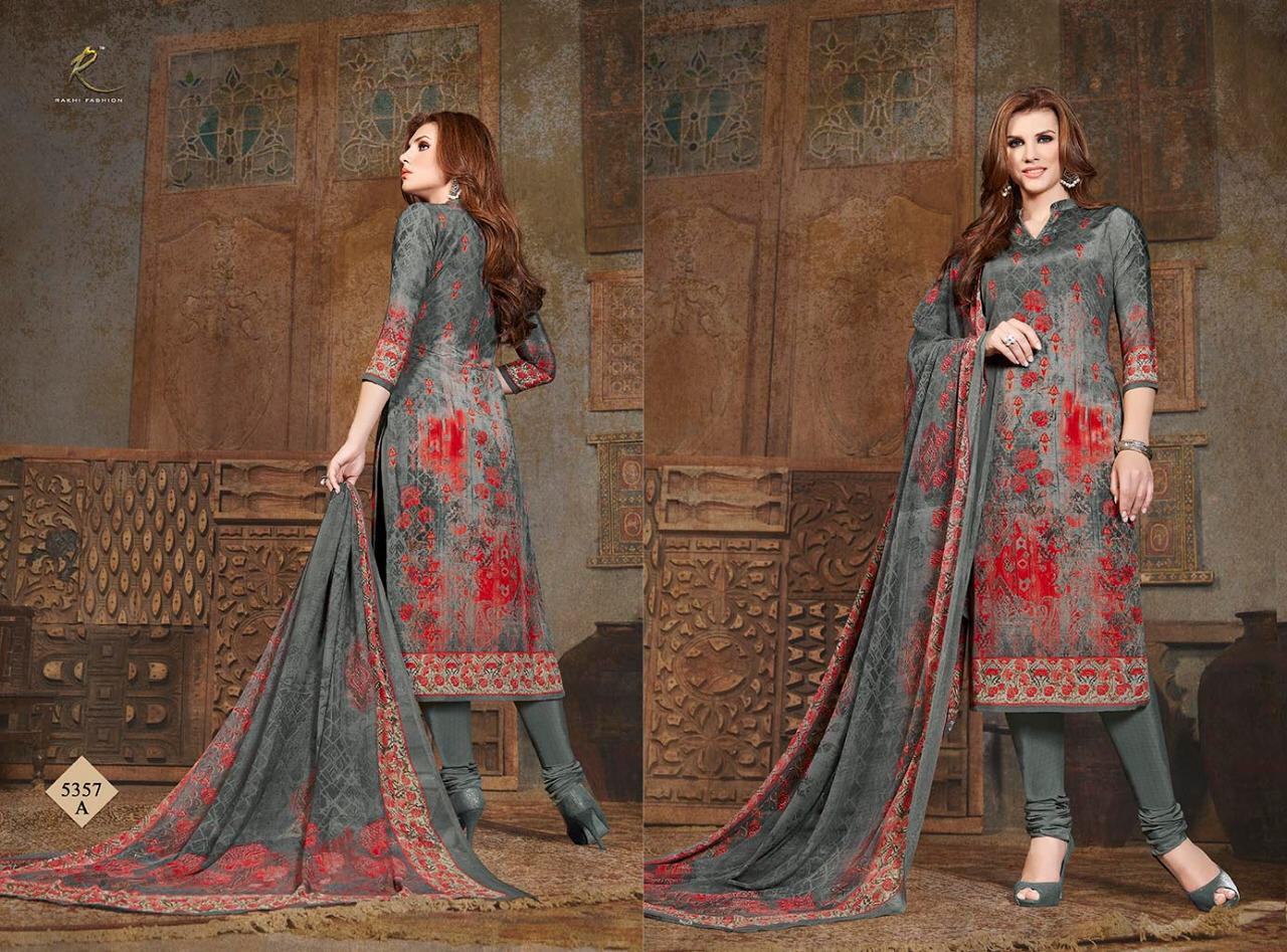 Candy Long Suit 5355 Series By Rakhi Fashion 5355-a To 5360-b Series Beautiful Suits Stylish Fancy Colorful Casual Wear & Ethnic Wear Collection Synthetic Crepe Printed Dresses At Wholesale Price